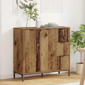 vidaXL Πλαϊνό γραφείο Παλιό ξύλο 89,5 x 33 x 82 εκ. Επεξεργασμένο ξύλο