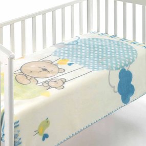 Κουβέρτα Βελουτέ Αγκαλιάς (80x110) Morven Kidz C75 Σιέλ