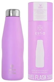 Estia Θερμός Παγούρι Travel Flask Save The Aegean 500ml Lavender Purple 01-7805