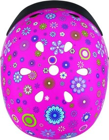 Κράνος Elite Lights XS/S (48-53cm) Deep Pink Flowers Globber