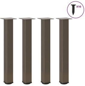 Πόδια Κονσόλας 4 τεμ. από Φυσικό Ατσάλι 72-74 εκ. Ατσάλι