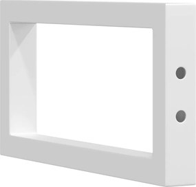 vidaXL Βραχίονες Ραφιών για Νιπτήρα Ορθ. 2 Τεμ. Λευκοί Χάλυβας