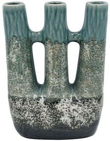 Βάζο Κεραμικό 091-224-009 24x12x30cm Multi-Green Κεραμικό