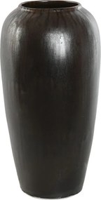 Βάζο Home ESPRIT Σκούρο καφέ Κεραμικά 16 x 16 x 31 cm