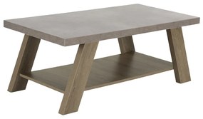 BONDI COFFEE TABLE CEMENT SONOMA ΣΚΟΥΡΟ 119x59xH46cm 04-0448