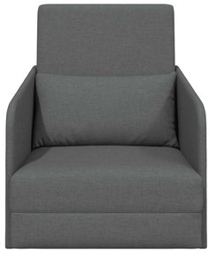 vidaXL Κρεβάτι καναπές Σκούρο Γκρι 65 x 80 x 83 εκ. ύφασμα