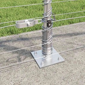 vidaXL Συρματόπλεγμα με Σκυρόδεμα 50 x 1,2 m Ασημί Δίχτυ
