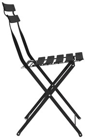 vidaXL Πτυσσόμενη Καρέκλα Κήπου 2 pcs Ανθρακί 42 x 46 x 82εκ Ατσάλι