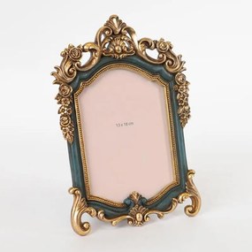 Κορνίζα Για Φωτογραφία 13x18cm 756-12038 18,4x26,4x2cm Dark Green-Gold Estheti Home Polyresin
