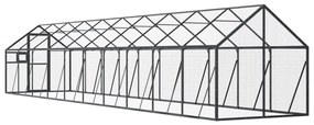 vidaXL Κλουβί Ανθρακί 1,79 x 4 x 1,85 μ. από Αλουμίνιο