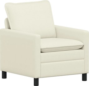 vidaXL Καναπές Κρεμ 76 x 81 x 87,5 εκ Ύφασμα
