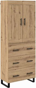 vidaXL Highboard 2 pcs Artisan Oak 69,5 x 34 x 180 εκ.