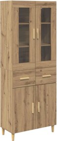 vidaXL Highboard Artisan Oak 69,5 x 34 x 180 εκ. Επεξεργασμένο ξύλο