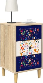 vidaXL Κομοδίνο MAINZ 2 τμχ. Sonoma Δρυς 36 x 33 x 60 εκ