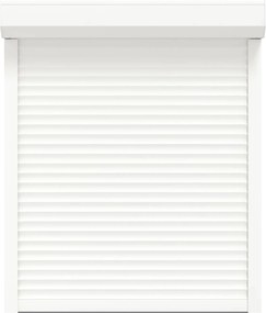 vidaXL Ρολό εισόδου Λευκός 100 x 130 cm Αλουμίνιο και Πολυουρεθάνη