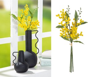 Μπουκέτο Μιμόζα ArteLibre Τεχνητό Κίτρινο 14x33cm