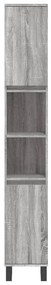 vidaXL Ντουλάπι Μπάνιου Γκρι Sonoma 30x30x190 εκ. Επεξεργασμένο Ξύλο