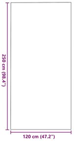 vidaXL Χαλάκι Εξώπορτας Άλλο Γκρι και Μαύρο 120 x 250 cm