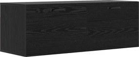 vidaXL Ντουλάπα Τοίχου Μαύρη δρυς 100 x 36,5 x 35 cm