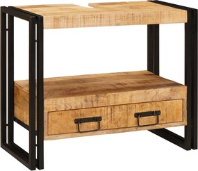 vidaXL Ντουλάπι νιπτήρα Καφέ 71 x 33 x 58 εκ. Στερεό ξύλο μάνγκο