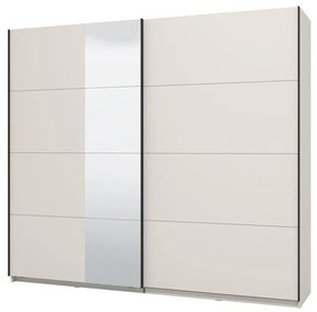 Ντουλάπα Συρόμενη GARD 200 OG Δίφυλλη με Καθρέπτη Cashmere 245x61x218εκ. 245x61x218 εκ.