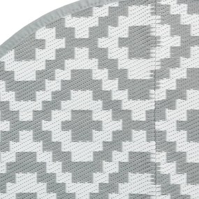 vidaXL Χαλί εξωτερικού χώρου ARAKIL γκρι Ø200 cm PP