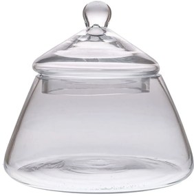 Βάζο Με Καπάκι 89256 17x17cm Clear Γυαλί