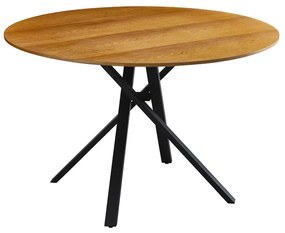 Tραπέζι Cerco 235-000036 Φ120x75cm Sonoma-Black