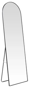 Καθρέπτης Plaza I pakoworld αλουμίνιο σε μαύρη απόχρωση 50x28x160εκ