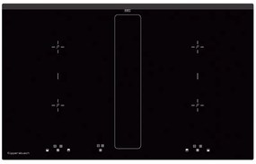 Küppersbusch KMI8500.0SR Μαύρο Επαγωγικό πλατώ εστιών με ενσωματωμένο απορροφητήρα 830mm