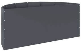 vidaXL Γλάστρα Ανθρακί 120 x 60 x 50 εκ. Ατσάλι