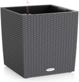 Βάζο Λουλουδιών Lechuza Μαύρο Γκρι πολυπροπυλένιο