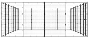 vidaXL Κλουβί Σκύλου Εξωτερικού Χώρου 33,88 μ² από Ατσάλι