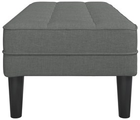 vidaXL Παγκάκι Σκούρο Γκρι 113x57x39 εκ. Υφάσματος
