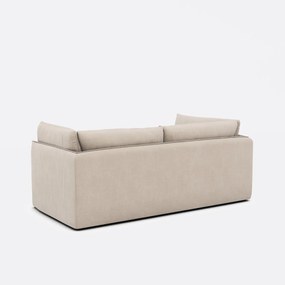 Καναπές τριθέσιος, με υφασμάτινη υφή, MALO