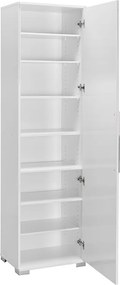 Στήλη Diamond1 pakoworld λευκό gloss 50x35x187εκ