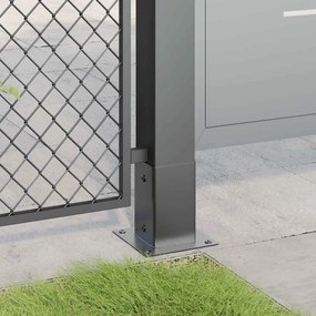 vidaXL Βάσεις στύλων τετράγωνες 12 τεμάχια Χάλυβας με επικάλυψη σκόνης