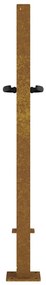 vidaXL Πύλη Κήπου 105x80 εκ. από Ατσάλι Corten