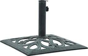 vidaXL Βάση Ομπρέλας Πράσινη 12 κ. 49 εκ. από Χυτοσίδηρο