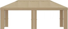 vidaXL Κάλυμμα Γκαζebo 6 x 3 m Μπεζ Πολυεστέρας 190 gsm