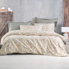 Σεντόνια Corina (Σετ 3τμχ) Beige Ρυθμός  Semi-double 160x260cm 100% Cotton