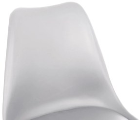 Σετ τραπεζαρίας VEGAS C21184 5τμχ MDF TOP Λευκό &amp; Καρέκλες Λευκό - Φυσικό Οξιάς 120x60x74 εκ.