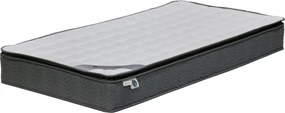 Κρεβάτι με στρώμα και συρτάρι Olympus-Perfecto pakoworld λευκό 100x200εκ