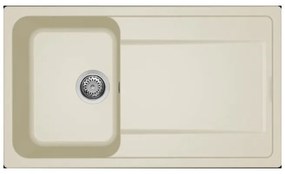Νεροχύτης κουζίνας LIFE 400 Bianco Antico 62 ELLECI 86x50cm