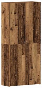 vidaXL Ντουλάπα Παπουτσιών Καφέ 80 x 35.5 x 180 εκ Επεξεργασμένο ξύλο