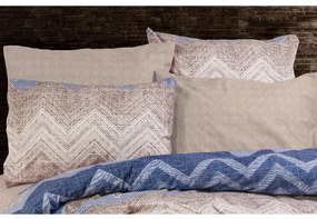 Μαξιλαροθήκη (50x70) Dimcol Αθηνά 407 Beige/Blue
