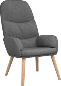 vidaXL Πολυθρόνα Relax Ανοιχτό Γκρι Υφασμάτινη με Σκαμπό