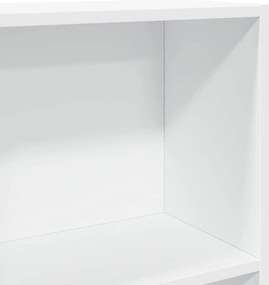 vidaXL Βιβλιοθήκη Λευκή 80x30x152 εκ. από Επεξεργασμένο Ξύλο