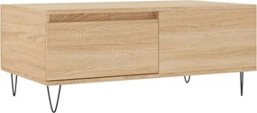 vidaXL Τραπεζάκι Σαλονιού Sonoma Δρυς 90x50x36,5 εκ. Επεξεργασμ. Ξύλο