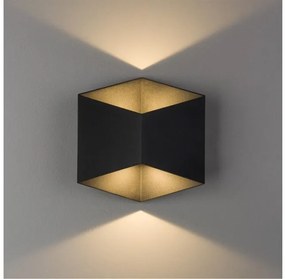 Απλίκα Φωτιστικό Τοίχου 2xLED 5W IP54 3000K Triangles Nowodvorski-8142-Μαύρο 8142